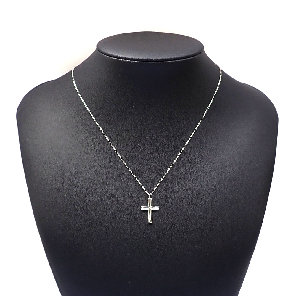 ティファニー（Tiffany & Co.） SV925 コンケーブ クロス ネックレス