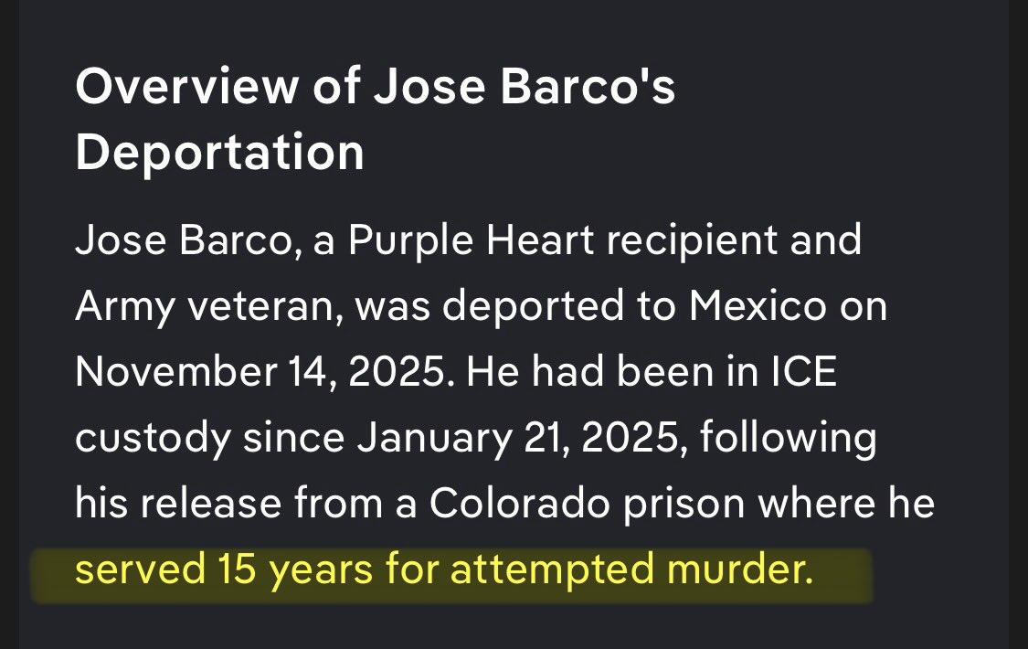 DerekTru's tweet photo. @NancySinatra Details matter. If you try and murder people here in the US it seems pretty reasonable that your immigration status might be affected. https://t.co/LQKYIAcxyn