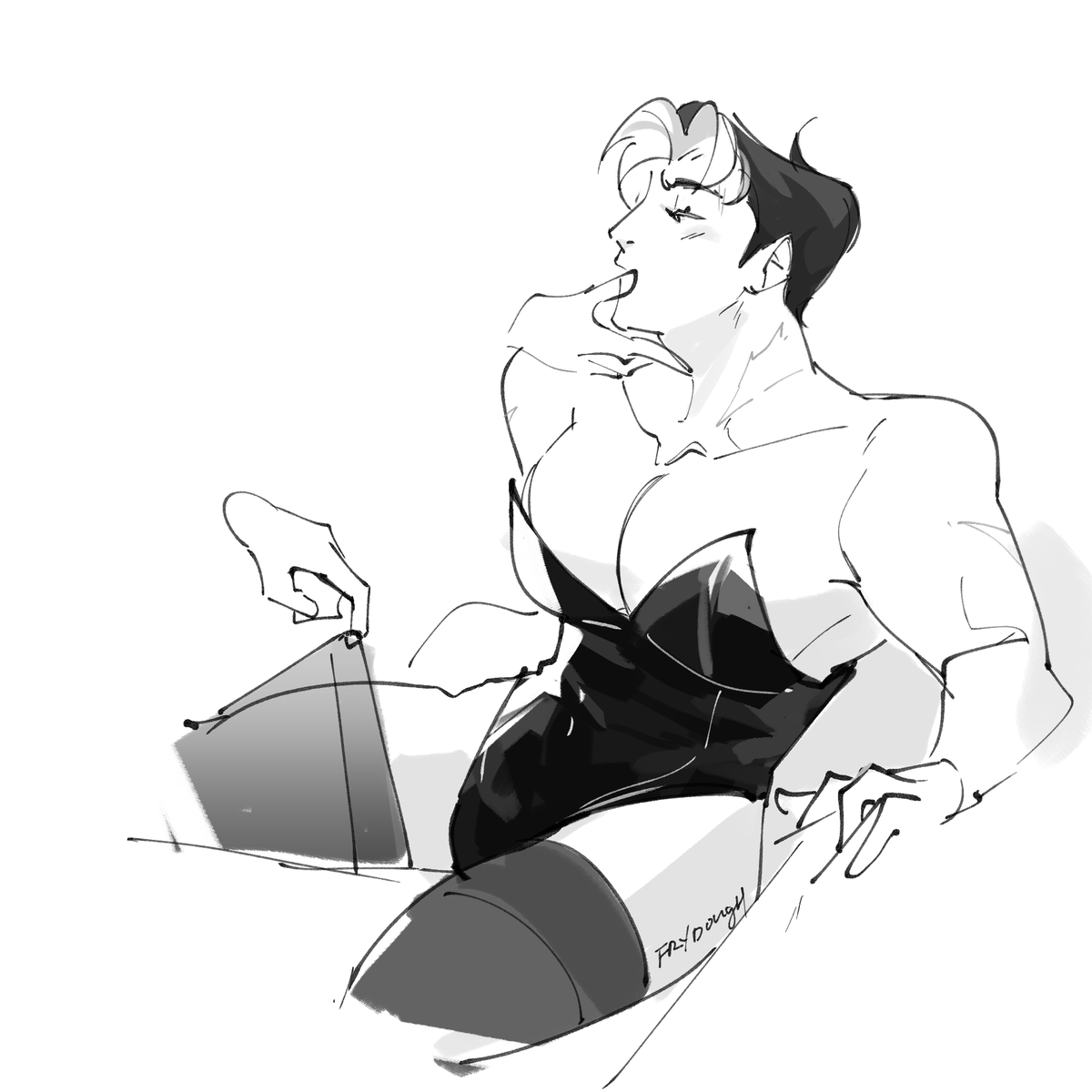 frydough's tweet image. bunnysuit jason