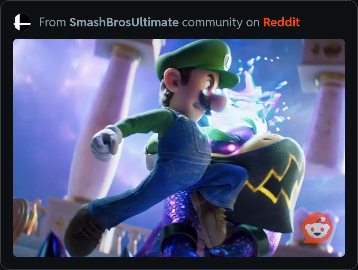 This is the best thing I’ve seen in a movie, my main in smash, with the iconic knee of justice