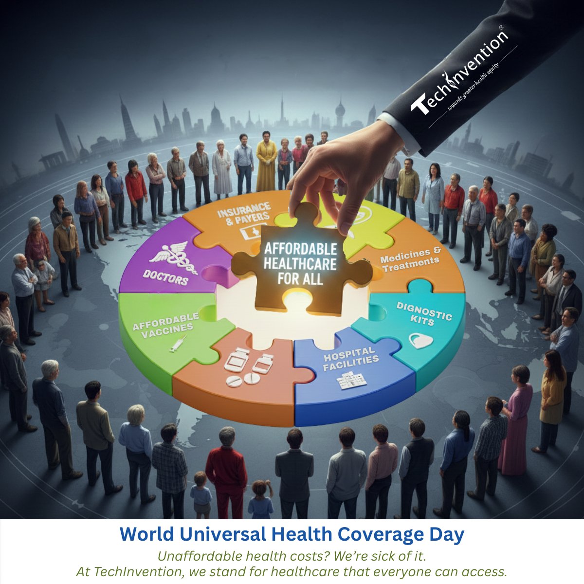 "Unaffordable health costs? We’re sick of it".

Universal Health Coverage (UHC), anchored in Sustainable Development Goals Ltd <a href="/ConnectSDGs/">The Sustainable Development Goals #SDG🫶</a>  Target 3.8, envisions a world where everyone, everywhere, can access essential health services from health promotion and prevention to