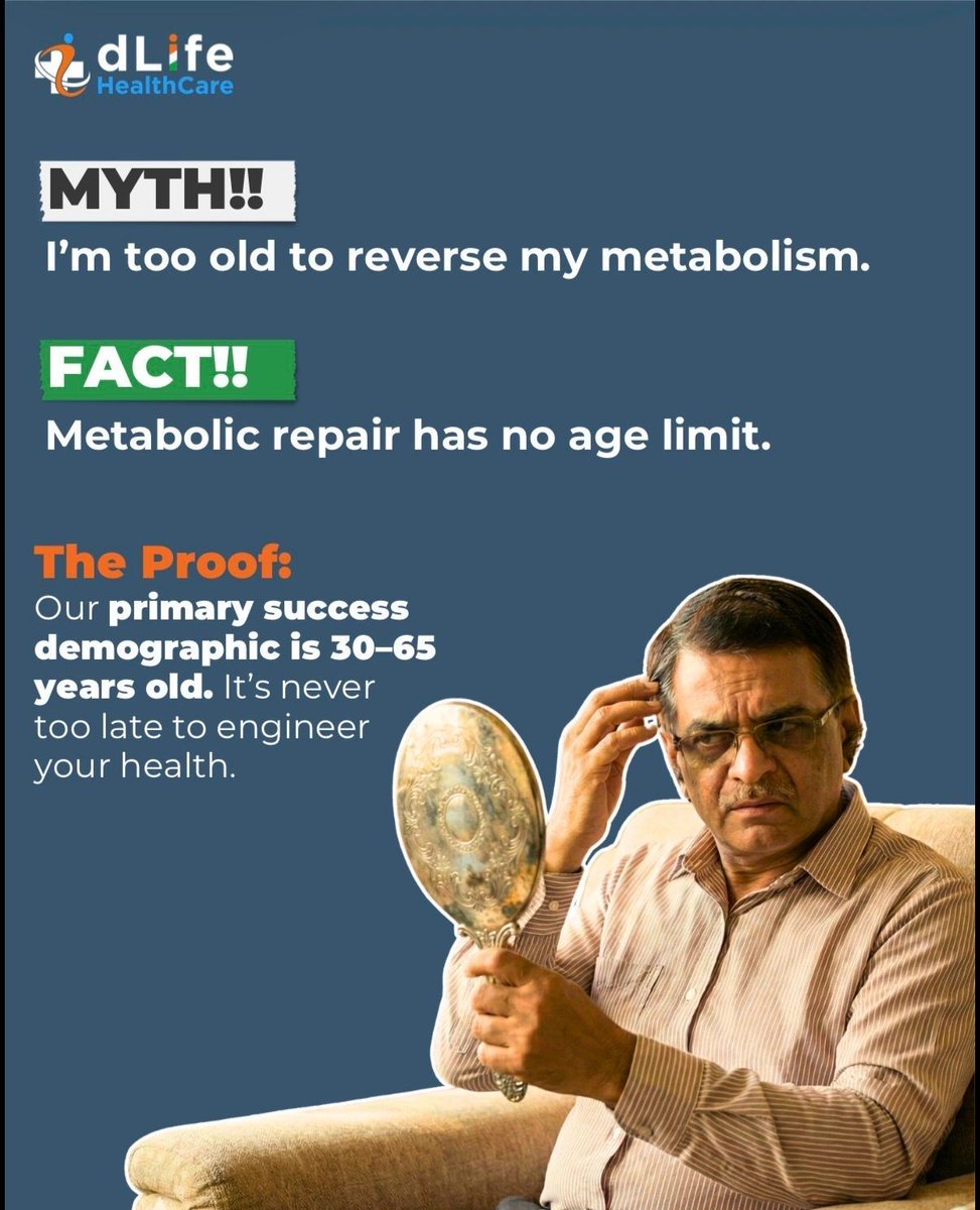 nitkvdlife's tweet photo. You don't need to carry extra weight to develop diabetes. slim folks can also suffer from insulin resistance. Avoid being tricked by what you see in the reflection.

Take the first step: Book your Discovery Call 👉 https://t.co/LhAlRaDu7d

Connect to Reverse with dLife
Call / WhatsApp: +91 9226137723 | +91 9834350297 | +91 9866478435

🌍 https://t.co/zFK5DreIwy
🎓 https://t.co/FDdp4qnQzc

India’s only data-driven, evidence-backed, low-carb metabolic consulting platform.
✅ 15 years of expertise 
✅ 100+ certified mentors 
✅ 62 doctors 
✅ 1500+ metabolic reversals

dlifehealthcare --  India’s only clinical low-carb nutrition ecosystem for reversing metabolic diseases.

dLifehealthcare
1501, Morya Grand, 
Lokhandwala, Andheri West 
Mumbai.

Cc : @dlifein @arunkumar3112 @TheIraSahay @Narasimrishpaap