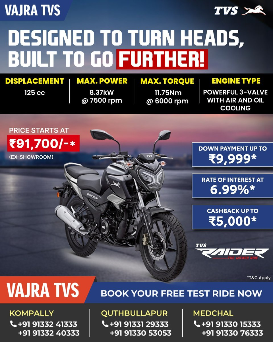 Vajra TVS Kompally (@Vajra_TVS) / Posts / X
