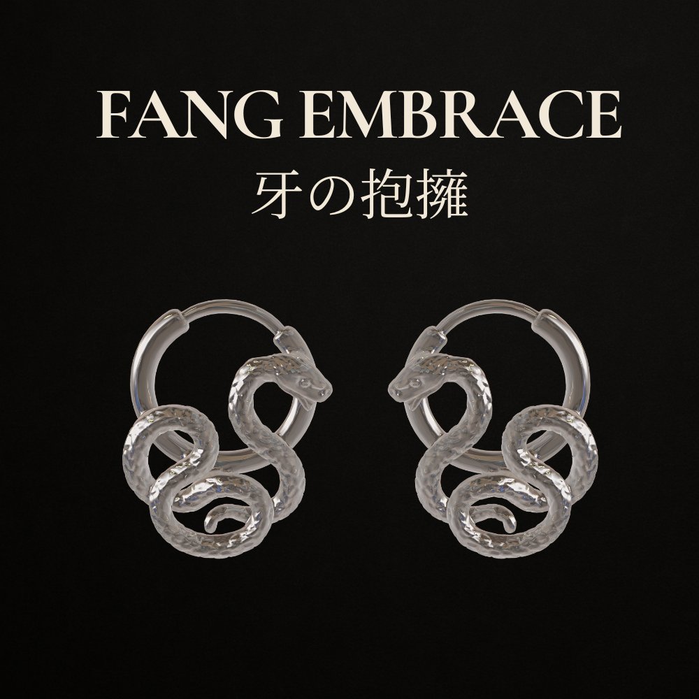 ChromSugar's tweet image. FANG EMBRACE – 牙の抱擁 –

静かに絡みつく銀の蛇。
牙は奪うためではなく、
抱き留めるためにある。
夜に沈む、いぶし銀の余韻。
SERPENTシリーズより。
mirrorofliberty.booth.pm/items/7752029
#ChromSugar #SERPENT #VRChat #booth_pm