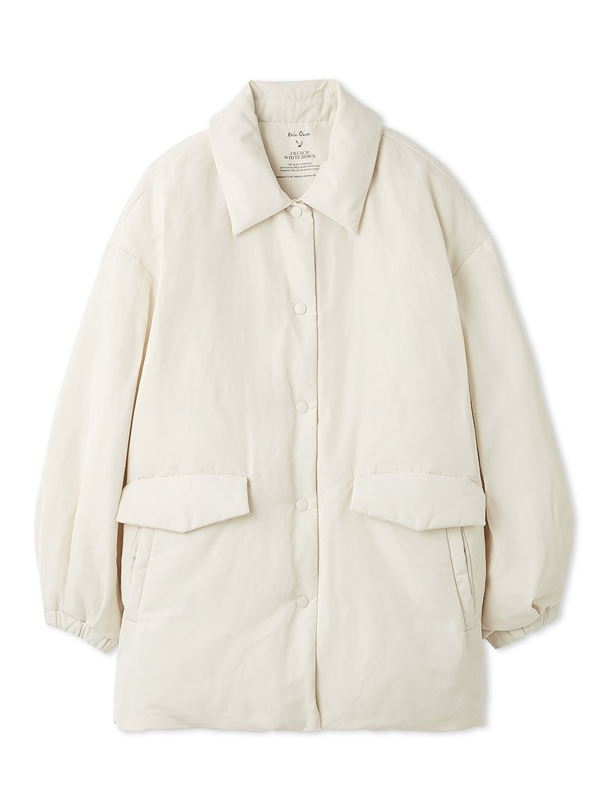 New Arrival - ステンカラーテントシルエットダウンジャケット ¥26,950 