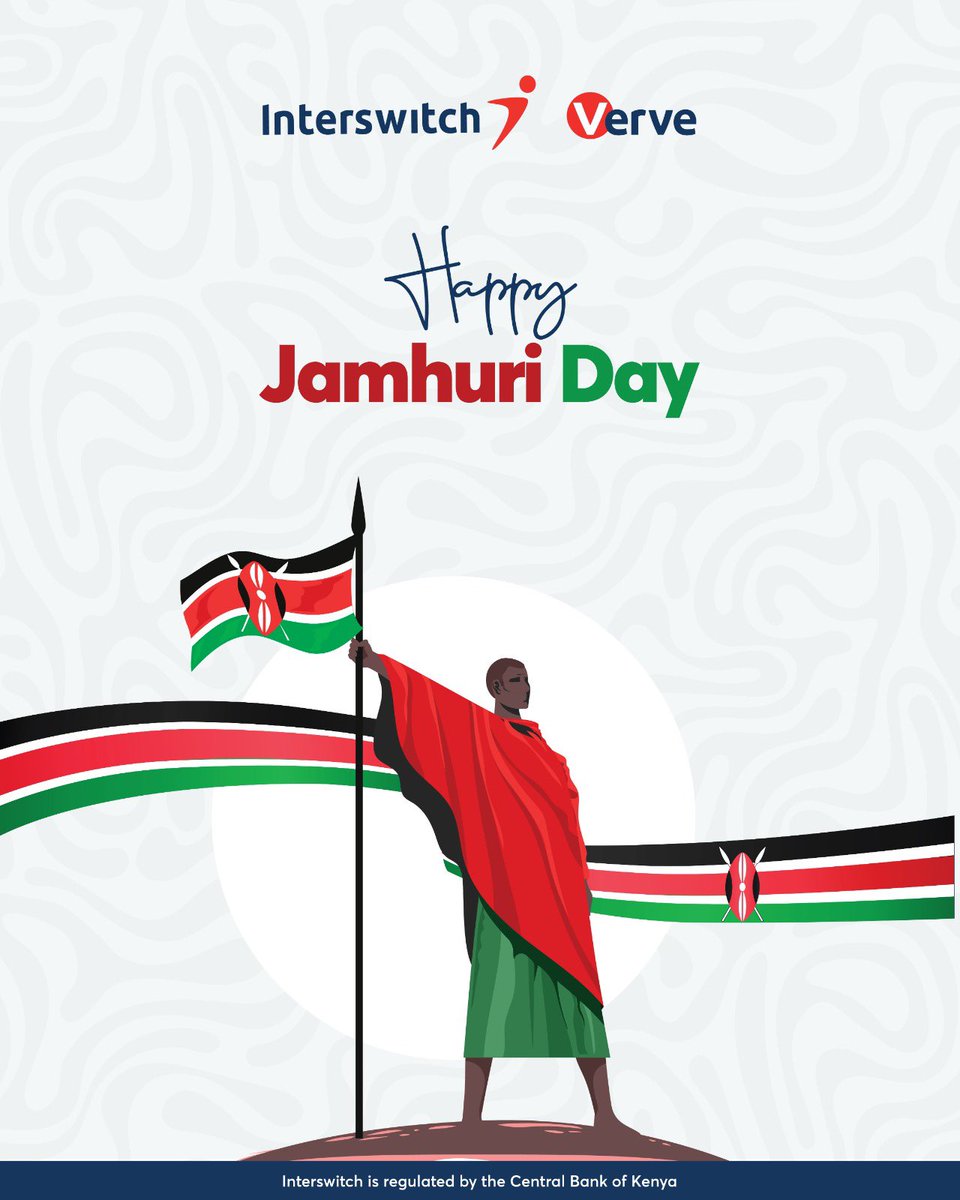 InterswitchKE's tweet image. Happy Jamhuri Day! 

May the colors of freedom paint a vibrant canvas of Unity and prosperity of our nation. 

Together let’s celebrate the spirit of independence with pride and joy. 

#interswitchkenya🇰🇪 
#jamhuriday 
#nevers20p