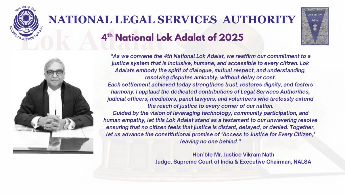 National Legal Services Authority (NALSA) tweet media