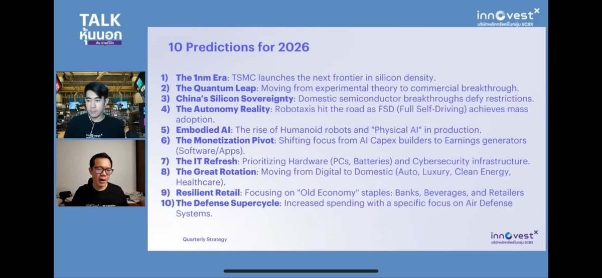 youtube.com/live/A6k1xKnG4… อันนี้ดี 🤓 นาทีที่ 1:19:00