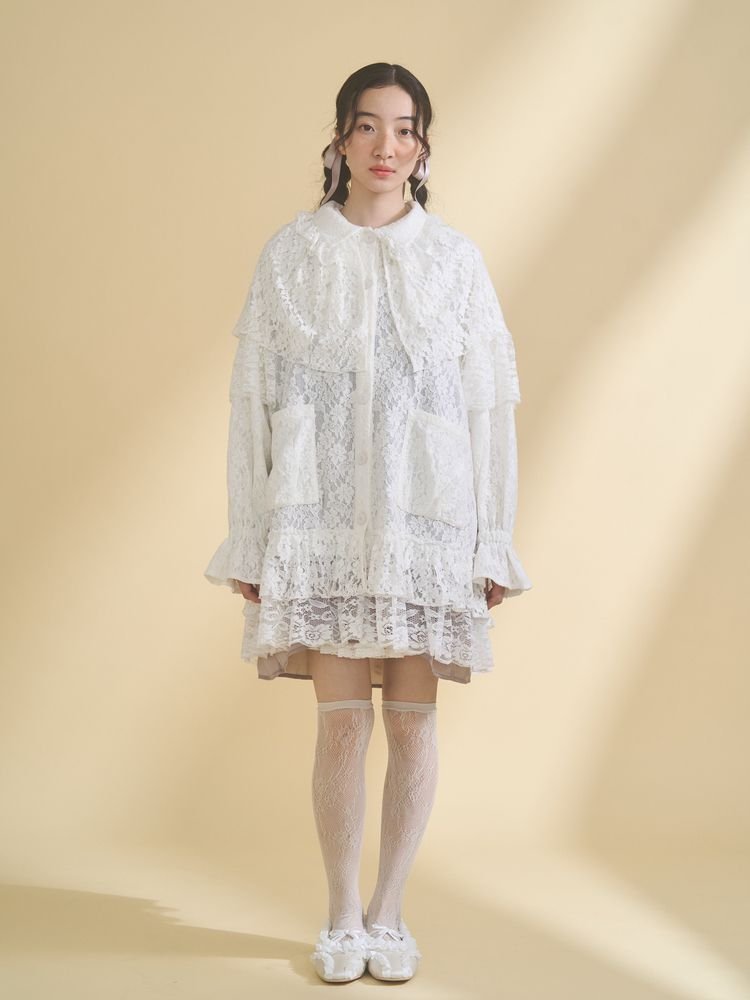 ◌ pre order ◌ ⋆⸜ 2026 spring ⸝⋆ レースケープジャケット