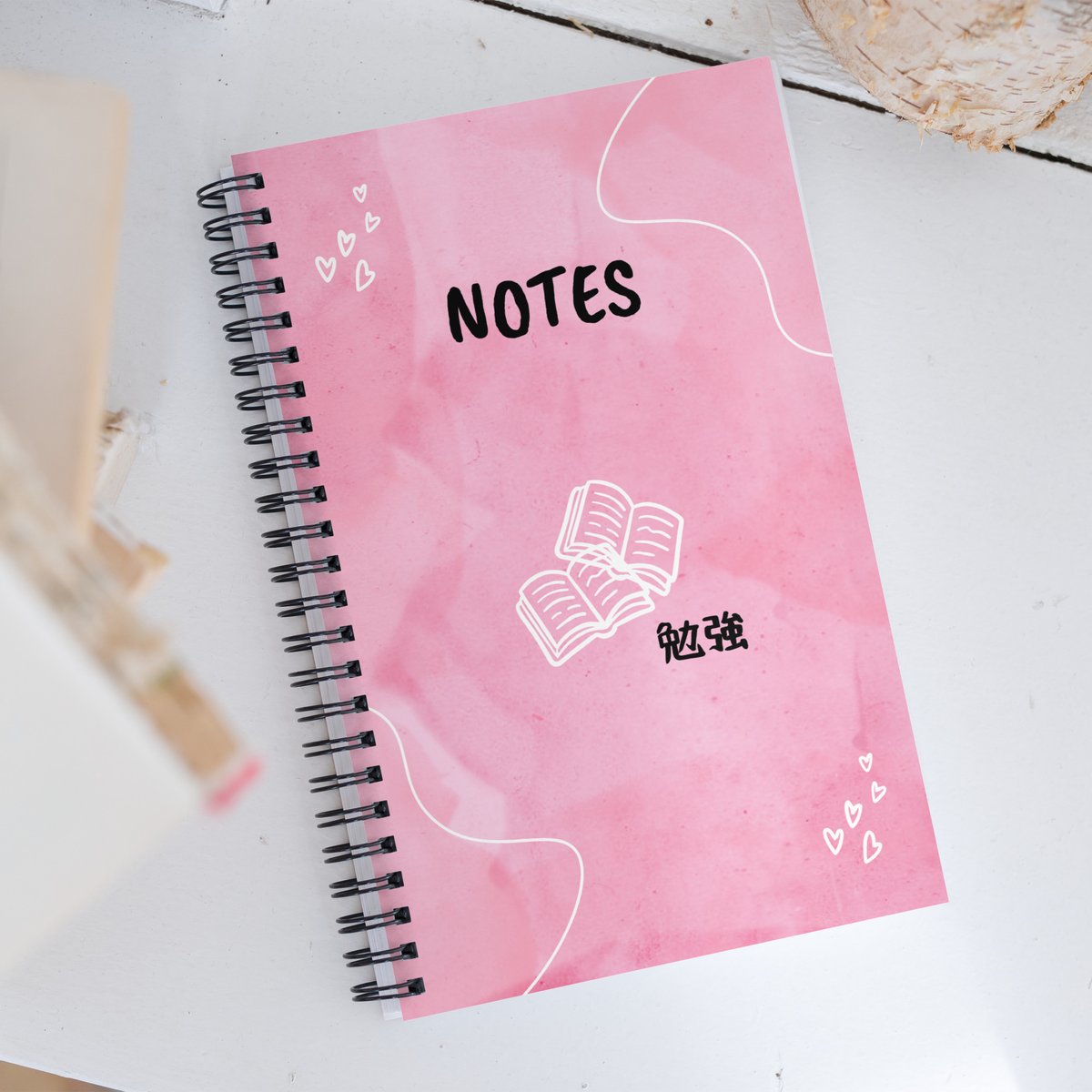 PrintsyThings's tweet photo. Pink watercolor aesthetic study notebook design 😍

#notebook #study #backtoschool #aesthetic #explore #kawaii #anime https://t.co/Hzc8FIQtAJ