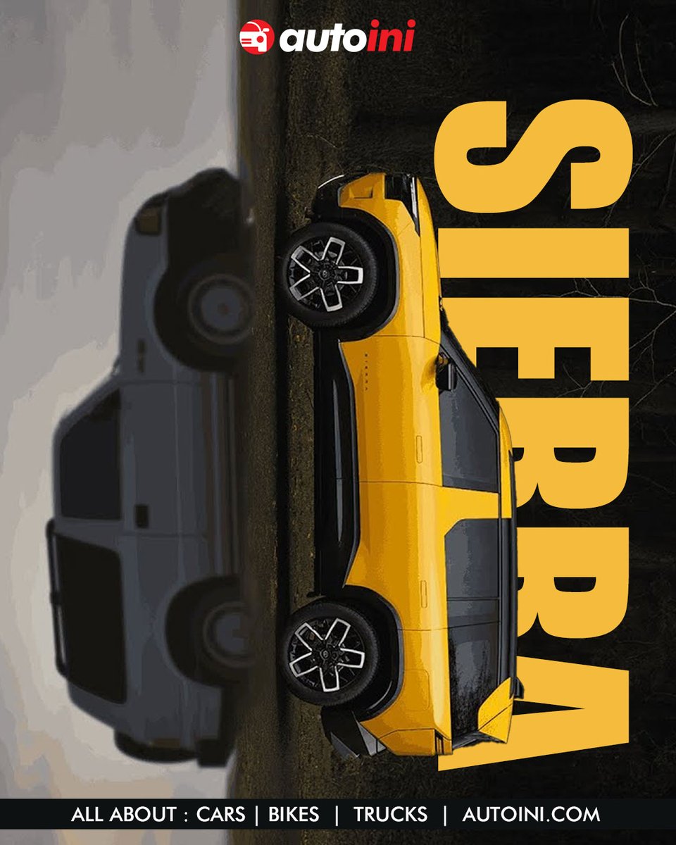 autoini_id's tweet photo. Tata Sierra 2025 Hadir! SUV Retro-Modern yang Punya Semua Fitur Masa Kini 🚙
• Siluet klasik Sierra tetap kuat
• Interior tiga layar &amp; panoramic sunroof
• Level-2 ADAS
• Kabin luas &amp; ruang bagasi besar
• Opsi mesin bensin turbo 1.5 L
#TataSierra #SUV2025 #MobilBaru #Autoini https://t.co/OyNhpQc5N5