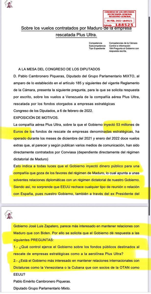 PabloCamPiq's tweet image. 🔴 2022. Hasta 4 veces pregunté por el sospechosísimo rescate de Plus Ultra.

Estábamos muy bien informados, todos los días se demuestra.

Toda la información en mi primer libro: “UNA HORMIGA CONTRA EL SISTEMA”
