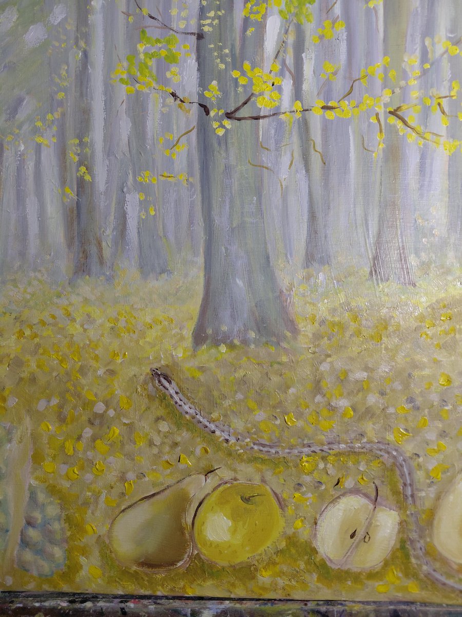 Òleo-lino
Te vi en el verano, te fuiste en el otoño
Pero tù Señor, mi Dios,me salvaste de la muerte.
Al ver que la vida se me iba, me acorde de tì Señor
Jonas 2:6
#art #BuenosDias 
#òleo #felizviernes
Que tengan buen fin de semana