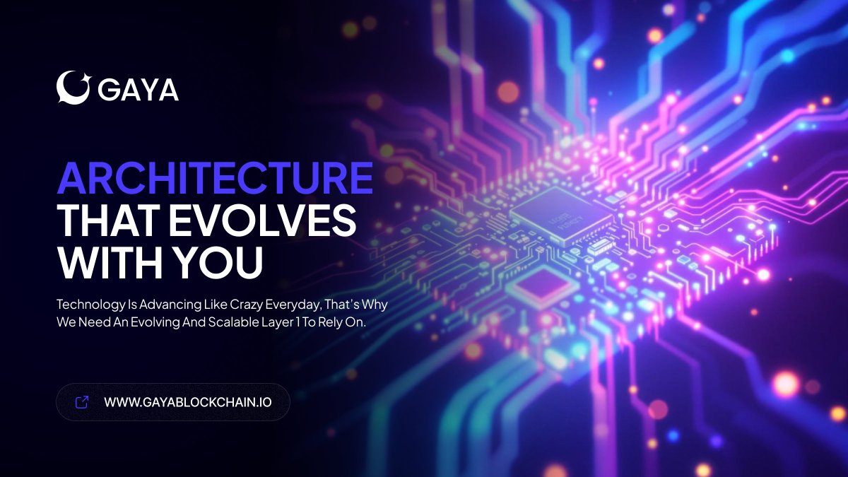 Technology moves fast.

Your blockchain should move faster.
Gaya Blockchain delivers an adaptive, scalable Layer 1 built for what’s coming next, not just what works today.

#GayaBlockchain #Layer1 #Web3Infrastructure