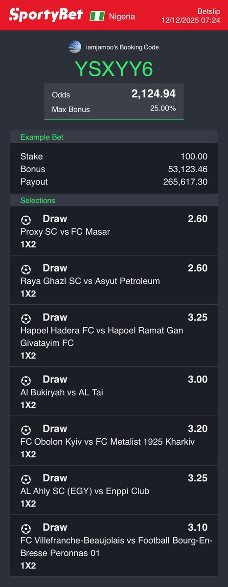 M81X36   7/7  2.1k odds 
YSXYY6   7/7  2.1k odds 
<a href="/KakiJunior1/">Kaki Junior</a> <a href="/KidinkArmani1/">Kïdïñk✌🏾Armâñï</a> 💥💥🙏
#Boomluck 🍀🍀