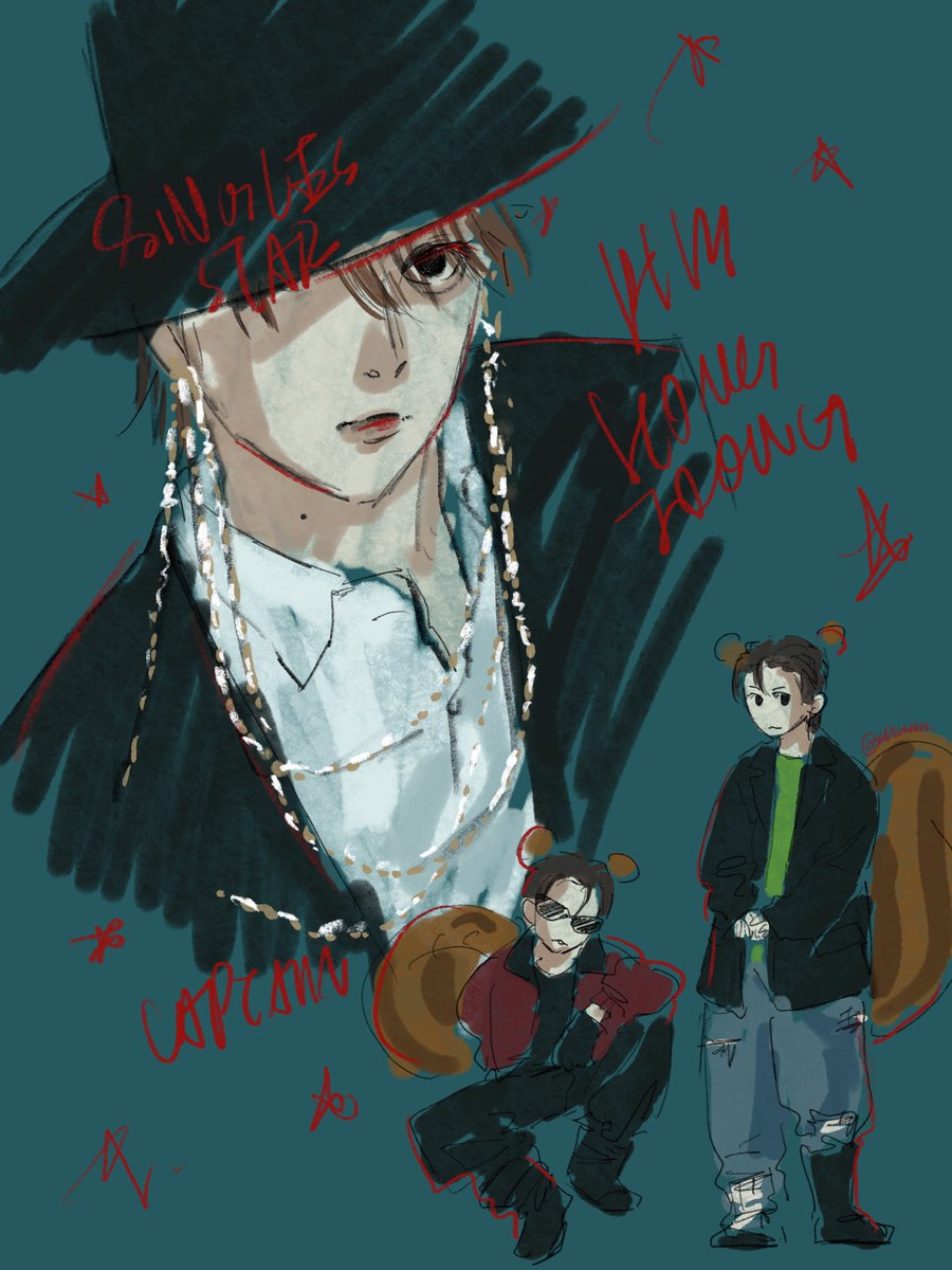 Our precious captain with 2m aura🐿️

#ATEEZ #ATEEZfanart #에이티즈 #홍중   #hongjoong