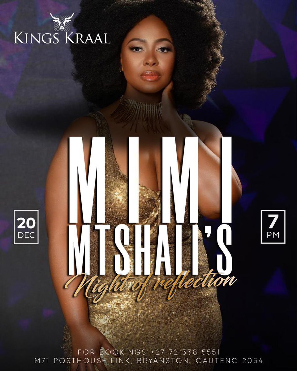 A Night Of Reflection.✨💫🎶

As the year winds down, we’re filled with gratitude. This final performance will be reflecting on where I started and my music journey so far. Join us one last time this year for a night of beautiful music @kingskraaljhb!