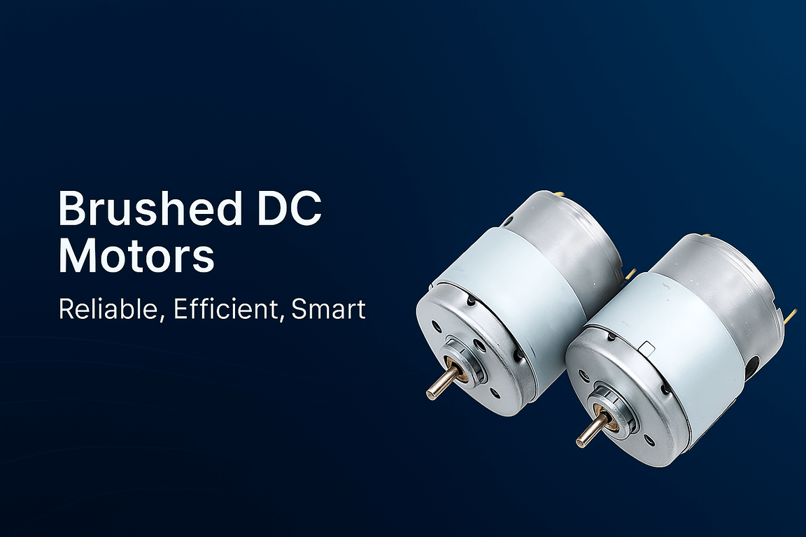 KESHUOMOTOR's tweet photo. Brushed DC motors aren’t outdated—they’re evolving. ⚙️
Simple control, strong torque, low cost, plus new gains in materials, driver ICs, and smart monitoring keep them relevant in 2025.
#DCmotor #engineering #robotics #motortech #innovation #electronics https://t.co/x97kpqWHLq