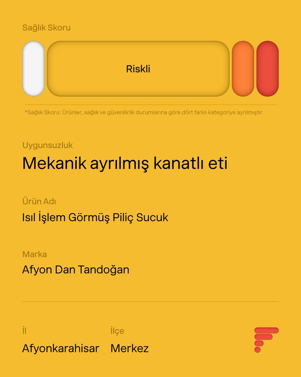foyabio's tweet photo. 📢 Bakanlık 11.12.2025 tarihinde toplam 4 üründe uygunsuzluk tespit etti ve bildirimde bulundu. Detaylara ulaşmak için https://t.co/SpnyV0ZUCv'yu ziyaret edin.

#foya #HalkSağlığı #GıdaDenetimi  #güvenilirgıda #alo174gidahatti #5996SayılıKanun 
@faynstudio @GazeteOksijen https://t.co/q3HTFEOSXx
