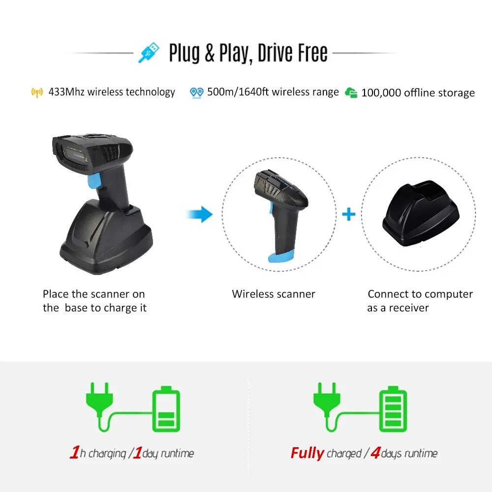 Yuhengda2023's tweet image. The YHD-6100LM 433MHz Wireless 1D Laser Barcode Scanner offers 400m outdoor range, strong decoding, and flexible network modes for retail &amp;amp; logistics.
🌐 yhdaa.com 📧 sales@yhdaa.com
#yhdaa #barcodescanner #wirelessscanner #pos #logistics