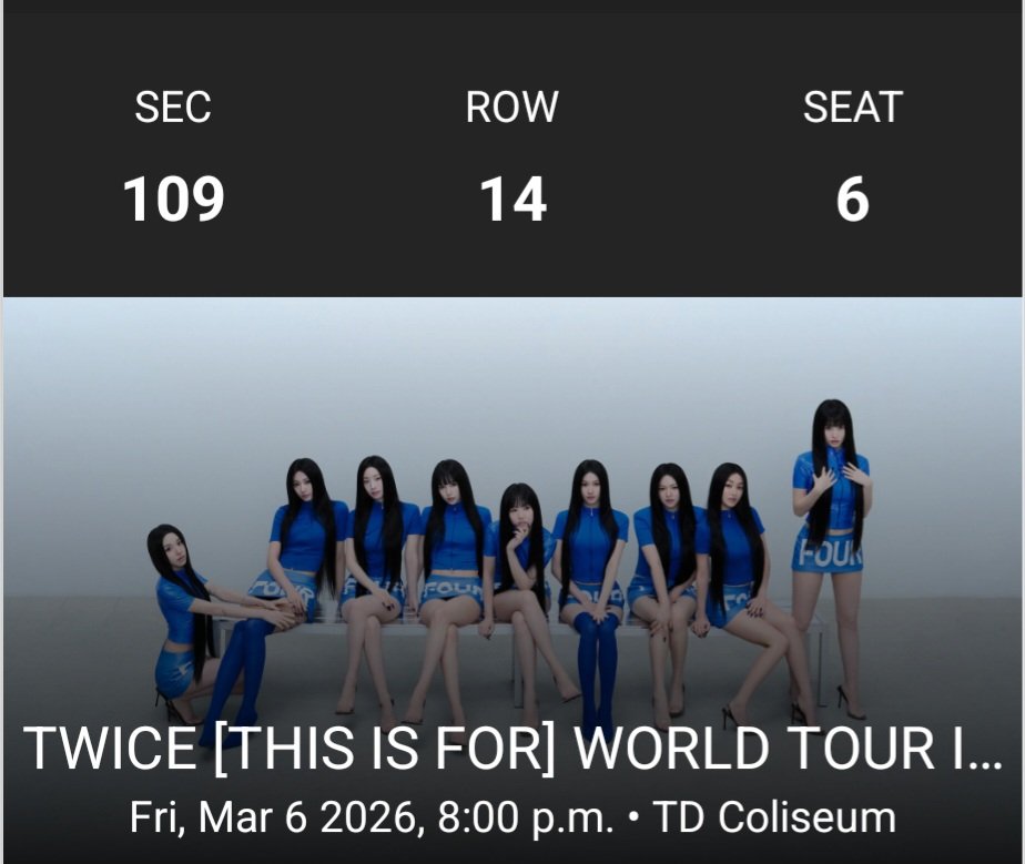 minaguccii's tweet photo. [WTS] TWICE WT in HAMILTON
• Friday, March 6  (Day 1)
• rfs: we got better seats for d2 🙏🏻
• feel free to dm
• selling for face value

#THISISFOR_WorldTour 
#TWICE_THISISFOR_WORLD_TOUR https://t.co/iz6pPki1Pz