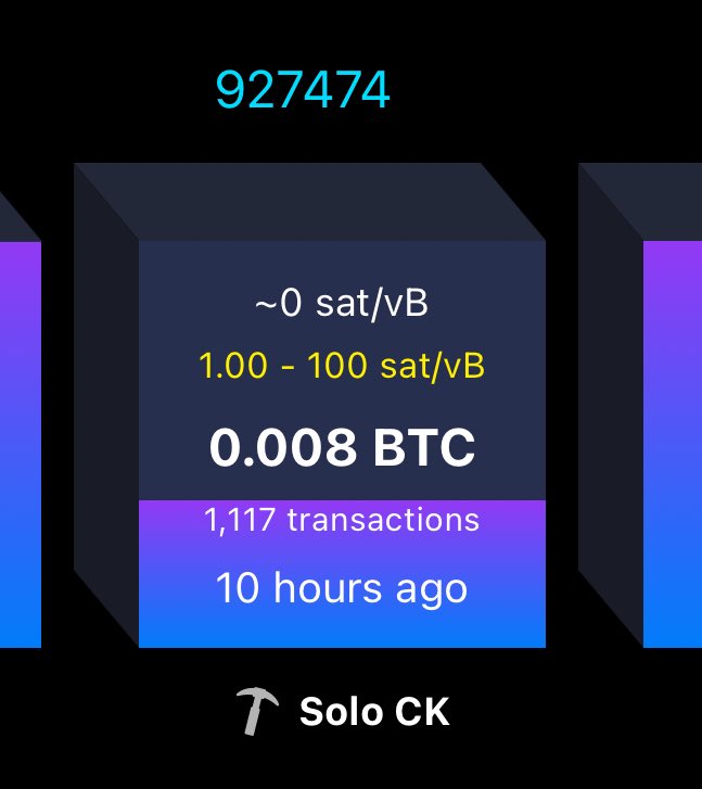 solo_mining's tweet image. Another Solo Home Miner found a block! 🥳

The miner has a total of roughly 265 TH/s. So it‘s very likely a private home mining operation running last gen (or underclocked) miners. Also running a few workers that look like Bitaxes.