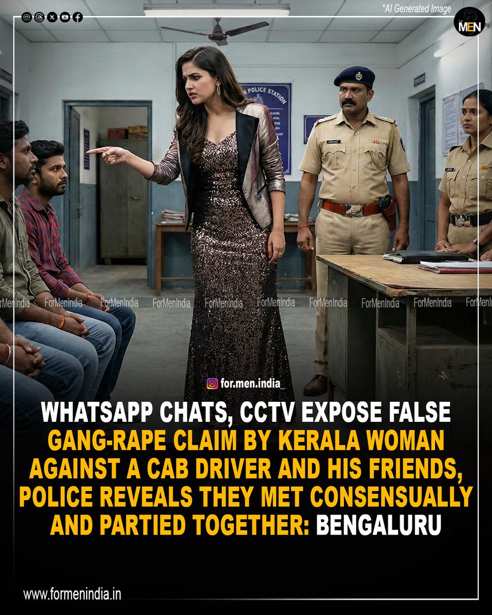 The 22 year old nursing student from Kerala had first approached Madivala Police on Dec 6, alleging that a cab driver and his friend had gang r@ped her.

Acting on her complaint, police registered a case, and her boyfriend had reportedly brought her to the police station to file