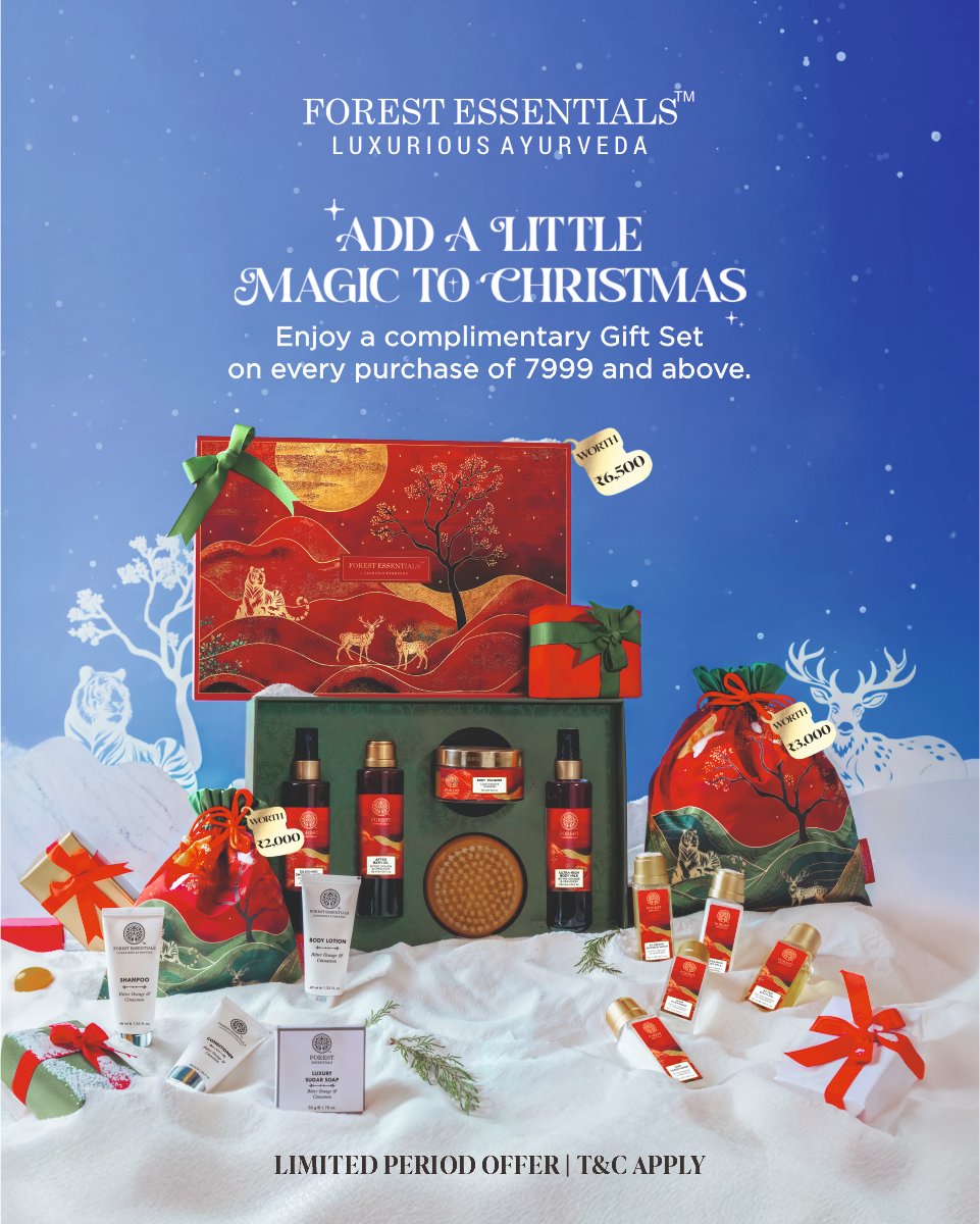 BrookefieldsCBE's tweet image. Celebrate the season of luxury with #ForestEssentials ✨
Dive into festive shopping and unwrap exclusive Christmas treats

📅 12.12.2025 – 28.12.2025
📍 Forest Essentials, #Brookefields Mall

 #LuxuriousAyurveda #FestiveGifting #ChristmasMagic  #SeekFindEnjoy #CoimbatoreMall