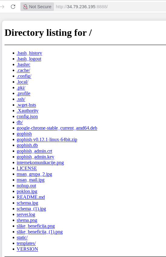 ThreatactixLab's tweet photo. #Opendir found with Phishing C2 as Gophish at http://34[.]79[.]236[.]195:8888/ 

The main IP is 114.215.207.150, located in Hangzhou, China and belongs to ALIBABA-CN-NET Hangzhou Alibaba Advertising Co.,Ltd., CN

@cyberfeeddigest
@ShanHolo
@BlinkzSec
@midnight_comms
@ch3tanK 

Interesting files at Directory listing for /.config/google-chrome/