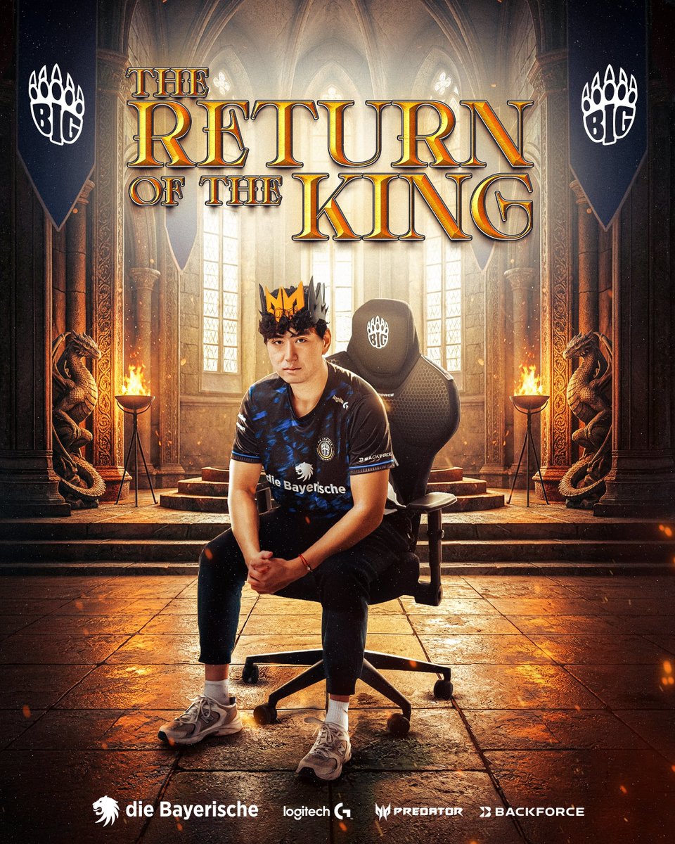 The King is back 👑

Welcome to our Midlane <a href="/ReekerKaizen/">Steven 🤝</a> 🇩🇪