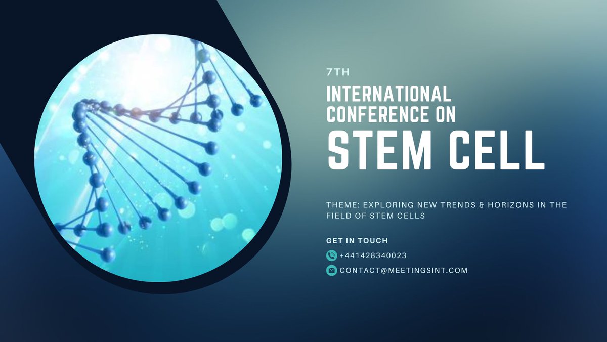 Stemcellmeets's tweet photo. 📢 Announcing the 7th International Conference on Stem Cell! on March 9-10, 2026 in Singapore.
Theme: Exploring New Trends &amp; Horizons in Stem Cell Research 🔬
📞 +44 1428 340023
📧 contact@meetingsint.com https://t.co/v8ptydhfkc