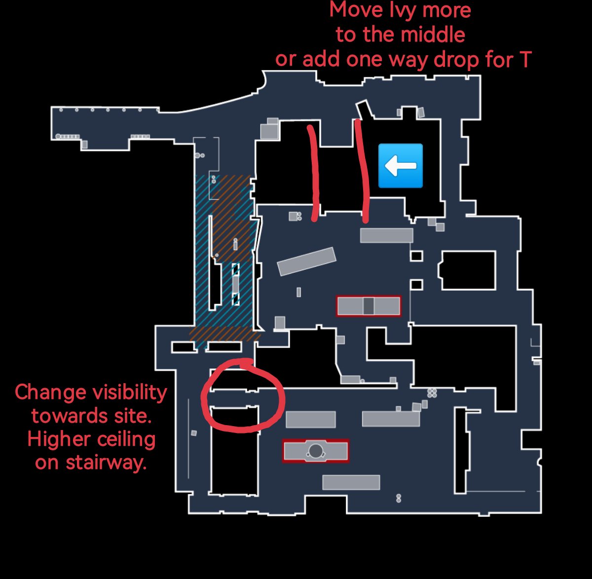 KaldiCS's tweet image. How to fix de_train! @CounterStrike
Move /change Ivy. Change B site entry. It is not to late to save the map in CS2.