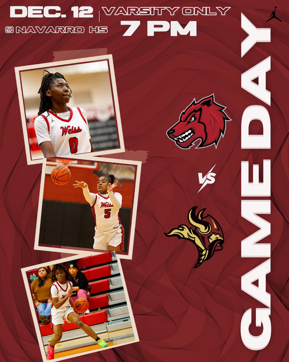 It’s GAME DAYYY‼️

The Lady Wolves are on the road tonight taking on the Lady Vikings from Navarro HS ! Come out and support! 🏀🐺 #BetterTogether #Family #WE>me 

<a href="/FlxAtx/">FLX ATX</a> @alamocityhoops1  <a href="/atx_hoops/">CAPITAL CITY HOOPS</a> <a href="/PGHTexas/">Prep Girls Hoops Texas</a> <a href="/Tabchoops/">𝙏𝘼𝘽𝘾🏀📋</a> <a href="/VypeATX/">VYPE Austin</a> <a href="/FanstandATX/">FanstandATX powered by VYPE</a> <a href="/varsity_news/">Varsity News</a> <a href="/ThomasJonesAAS/">Thomas Jones</a>