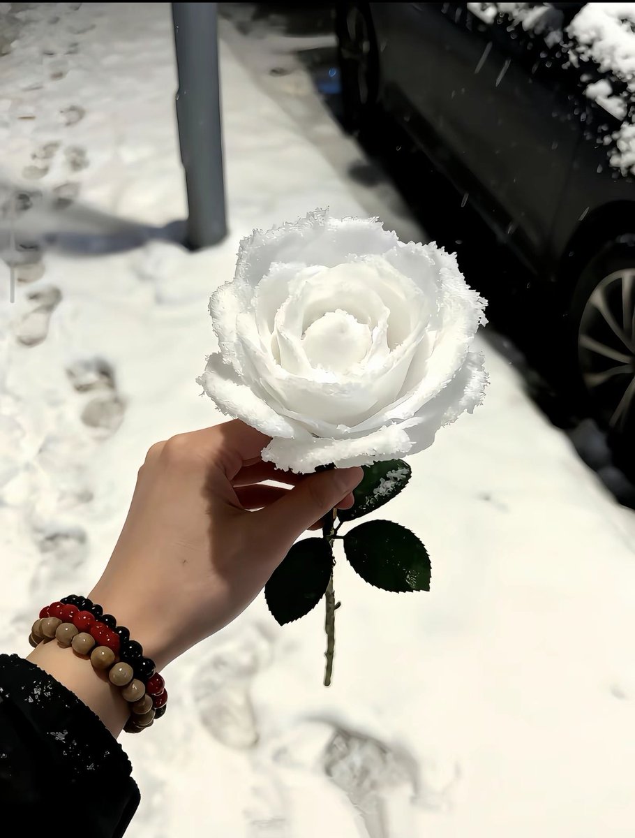 mayanfang49's tweet photo. 用零度的雪，做出最热烈的玫瑰花🌹 https://t.co/DuhSJGc4mt
