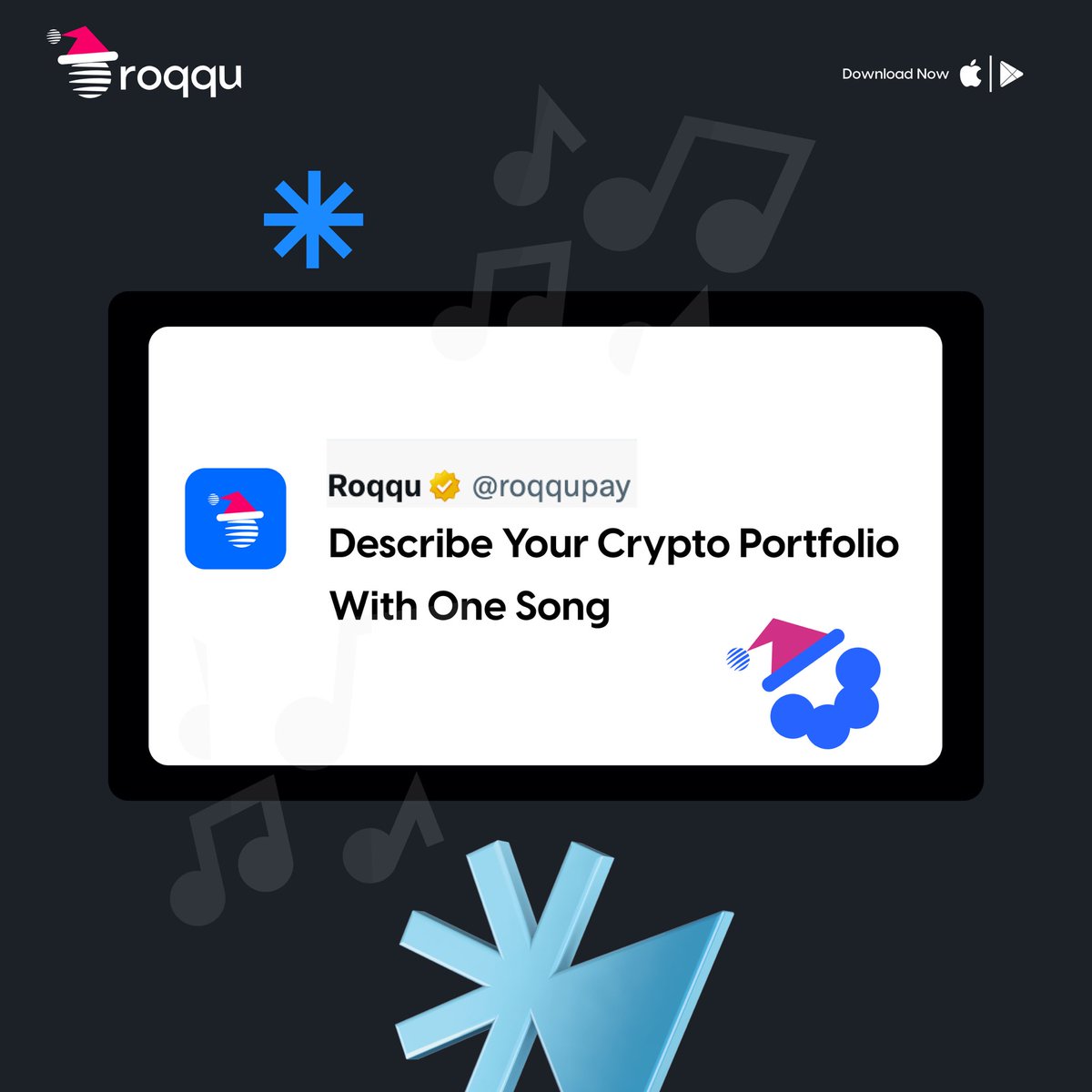 roqqupay's tweet photo. What song perfectly describes your crypto portfolio currently?
Ours is โMoney Constantโ ๐
Tell us yours in the comments, we wonโt judge ๐
#RoqquDeyForYou #FinishStrongWithCrypto https://t.co/WO2Ood9LrP