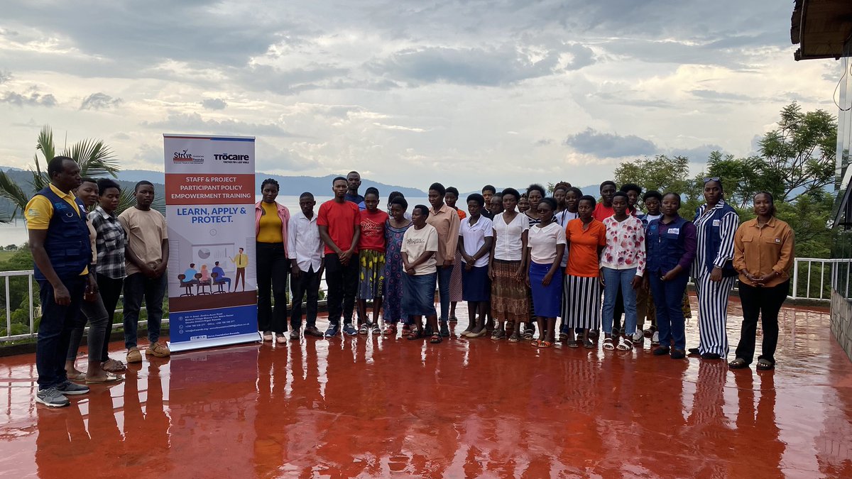 Sfrwanda1's tweet photo. Over the past 2-weeks, SFR,with support from @trocaire Rwanda,conducted staff and project participant trainings on key organizational policies including gender, safeguarding,and security in @Gasabo_District, @HuyeDistrict & Nyamasheke Districts.
#ProtectionIsKey #CapacityBuilding https://t.co/E0EMeHoJZp