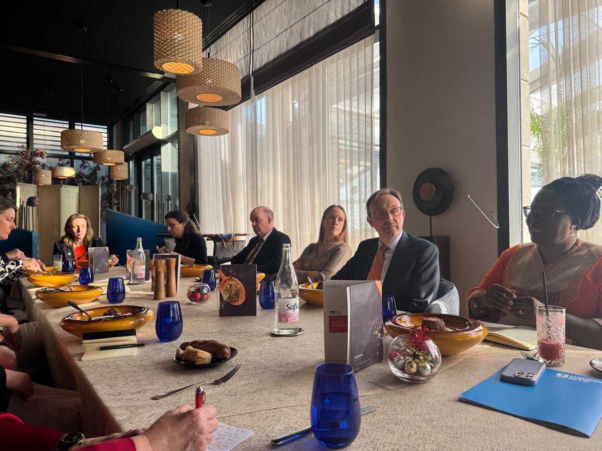 IndiainTunisia's tweet image. Powerful conversations fuel action! 🍽️ UN Women, @IndiaInTunisia, and fellow ambassadors joined forces over lunch to advance the fight during #16DaysOfActivism .Ending violence is a global cause. 🌍💪 #GenerationEquality @PMOIndia @Unwomen @16DaysCampaign @MinOfCooperatn