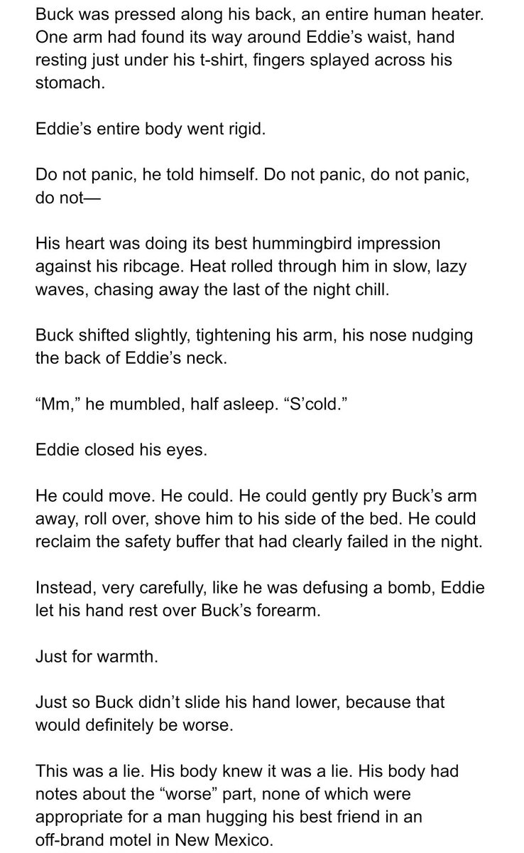 ilyabuckley's tweet image. A little road trip Buddie and Eddie is totally normal about sharing a bed with his BEST FRIEND