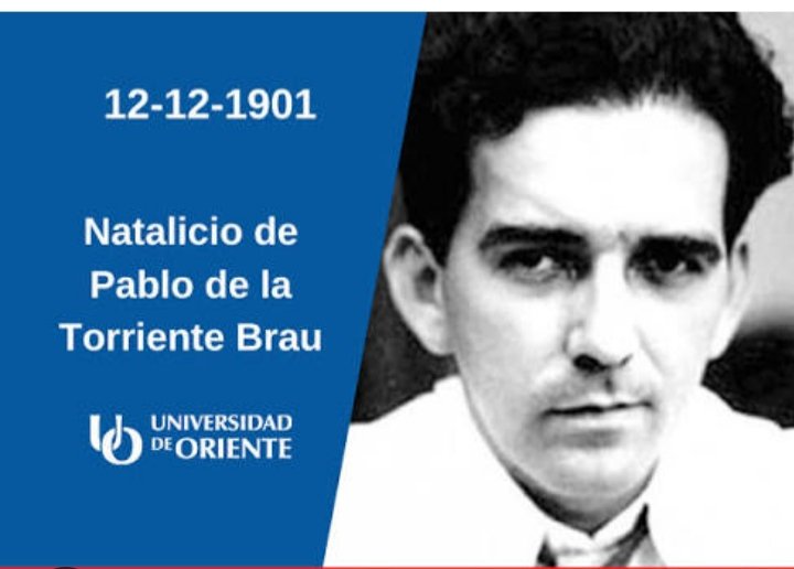 #TenemosMemoria 
#SomosContinuidad
Un día como hoy, pero de 1901, nace el periodista revolucionario Pablo de la Torriente Brau, quien quedó en la historia de Cuba como combatiente que optó por el fusil en el momento crucial y como brillante intelectual de la Revolución Cubana.