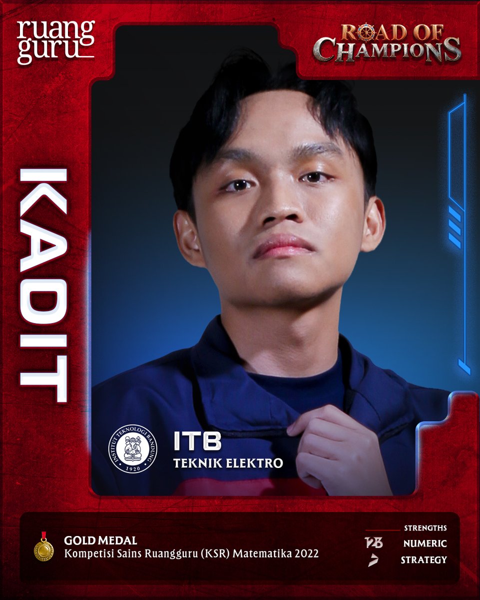 ruangguru's tweet image. ✨ Kadit / ITB / Teknik Elektro
🏆 Kompetisi Sains Ruangguru (KSR) Matematika 2022