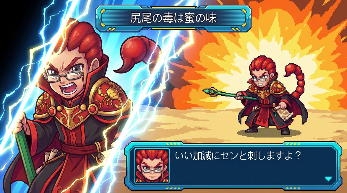 こちらも遊ばせていただきました！ 刺すぞ〜 刺しちゃうぞ〜🦂