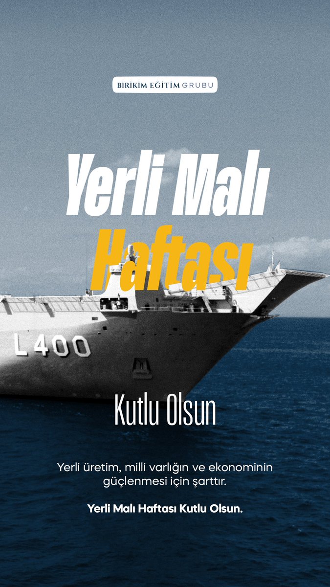 》Yerli Malı Haftası 

"Yerli üretim, milli varlığın ve ekonomik güçlenmesi için şarttır."

Yerli Malı Haftası Kutlu Olsun.