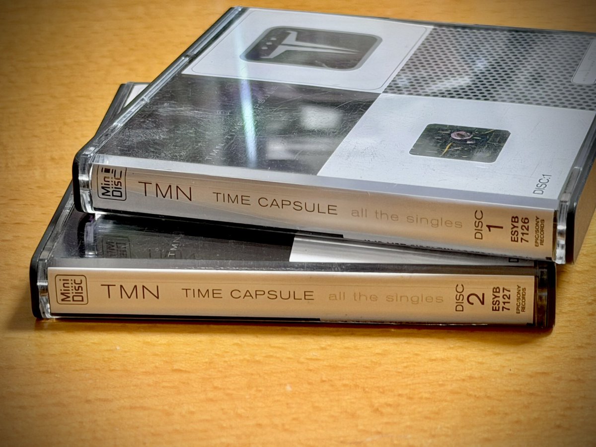 新品　MD TMN TIME CAPSULE このベストのMD盤があったこともお忘れなく😉 #TMNETWORK