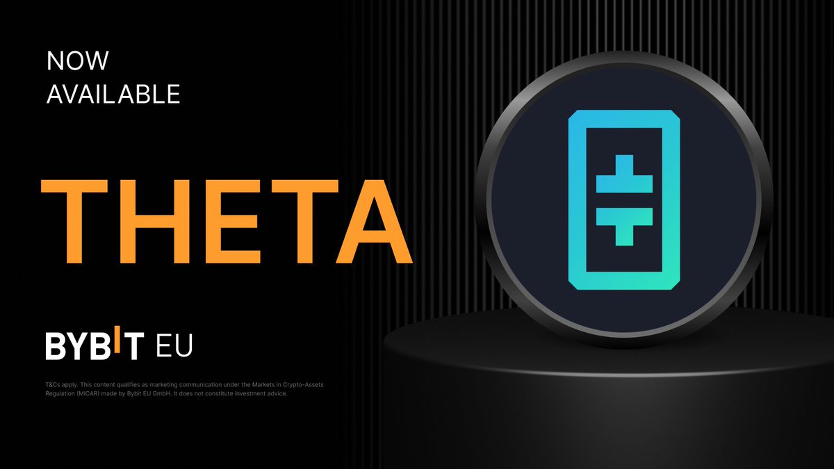 $THETA is now live with <a href="/Theta_Network/">Theta Network</a> on Bybit EU!

👉 Explore Now: i.bybit.eu/1abu4pey

#BybitEU #THETA #NewListing