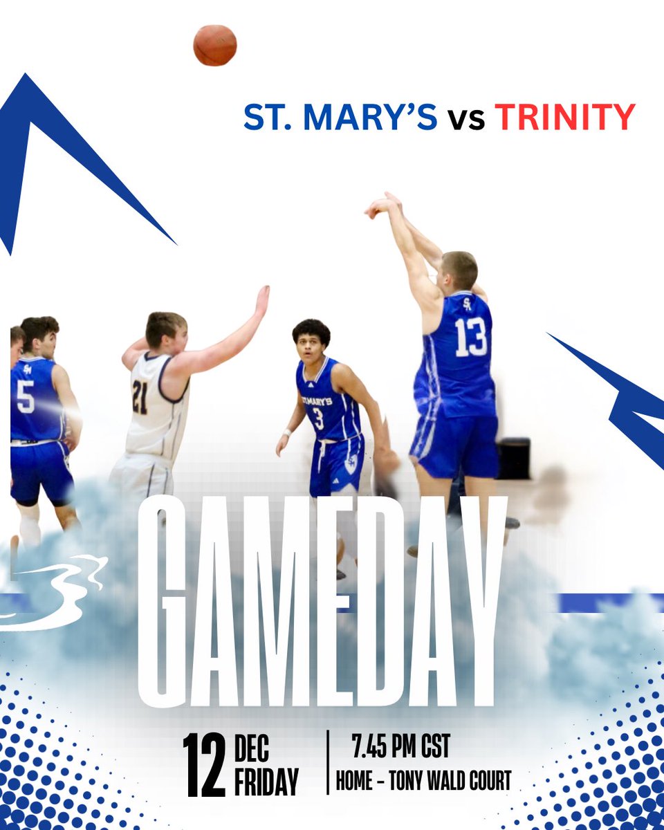 SMCHSbball's tweet photo. First home game of the season tonight vs fellow Catholic School, Dickinson Trinity, hope to see you there!

⏰ JV - 4:15
⏰ Soph - 5:45
⏰ Girls V - 6:00
⏰ V - 7:45
💻 @NetworkPsp 

#UnitedWeAttack
#UnrivaledStandards
#SaintLife https://t.co/DCdILqzNOG
