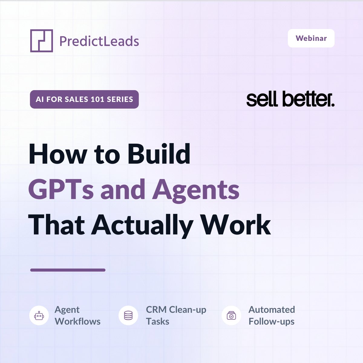 Proud to sponsor the Sell Better Show. Especially AI for Sales 101 Series: 

How to Build GPTs and Agents That Actually Work

sellbetter.xyz/daily-show/ai-…