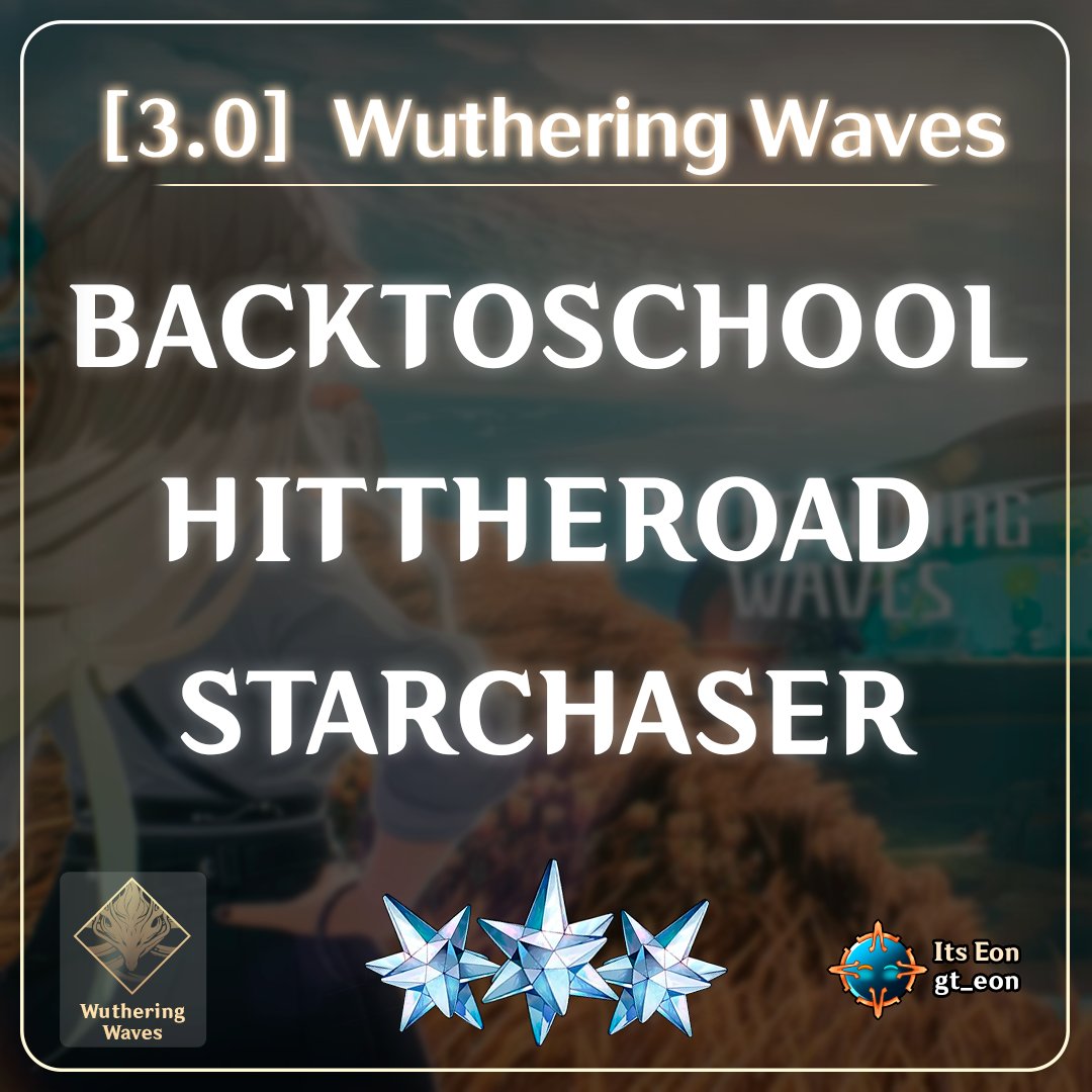 NEW CODES FOR 3.0 #WutheringWaves 
Redeem them before the 14/12/25
BACKTOSCHOOL
HITTHEROAD
STARCHASER
#wuwaprev30 #wuwacreator