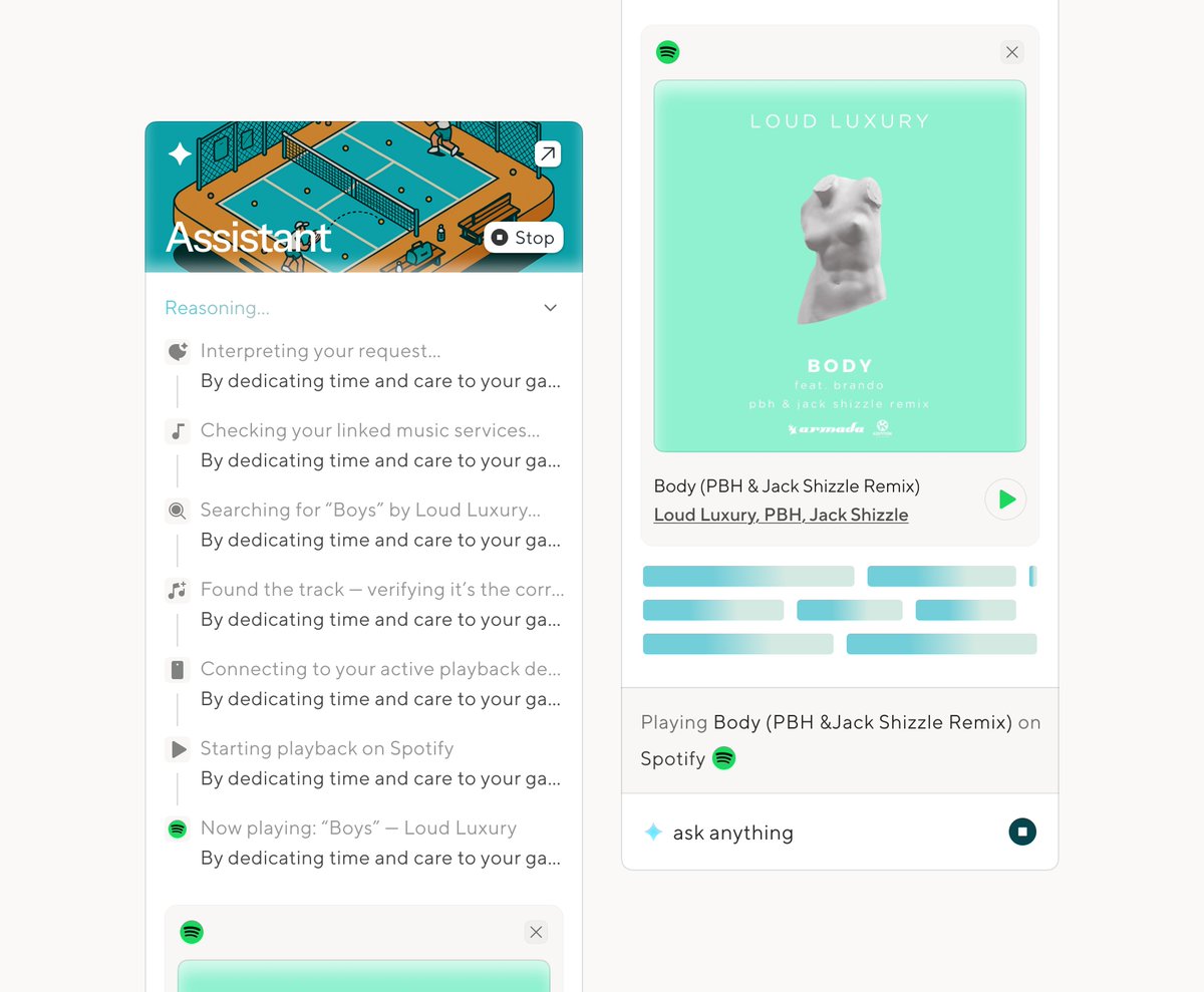 love that skeleton loader gradient