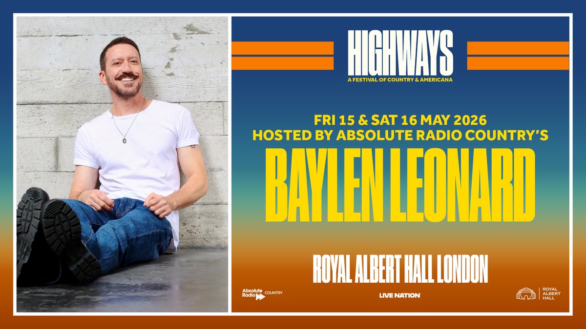 HighwaysFest's tweet image. We can’t wait to welcome back @HeyBaylen from @ARCountry as our host for 2026! He'll be keeping you entertained across the weekend alongside our incredible line-up of Country &amp;amp; Americana stars ⭐️

Secure your tickets 👉 ow.ly/G2GT50XwMTH