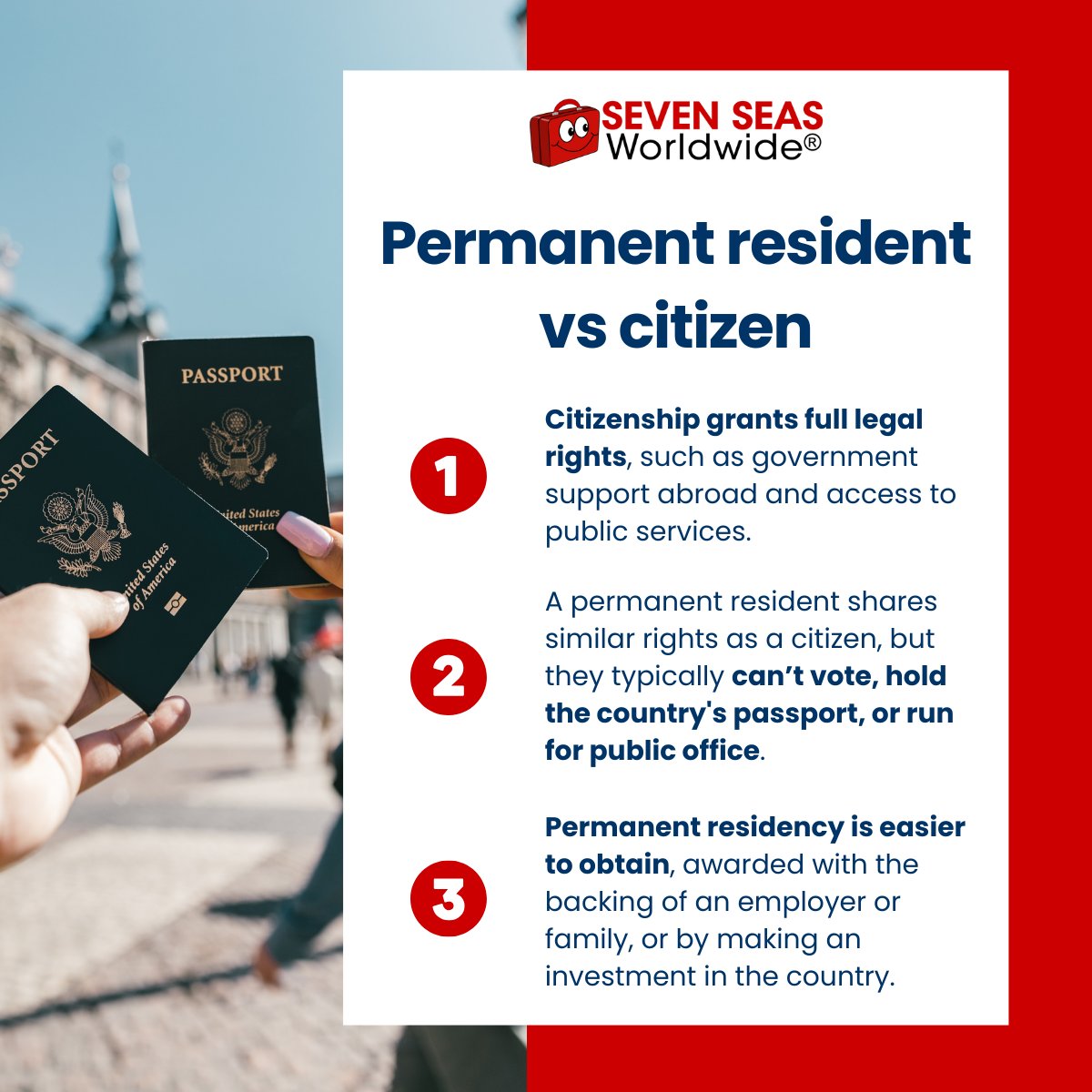 Not sure whether to go for permanent residency or citizenship when moving abroad? Our latest guide breaks down the key differences — from rights and benefits to how each status affects your future plans, read it here 👉sevenseasworldwide.com/need-help/perm…
#internationalremovals #expatlife